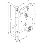 Fechadura Classic 3900 Externa Roseta Redonda Black Preta 55m