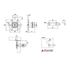Fechadura Com Batente D17x22 Niquelado 3,85cm - Hardt