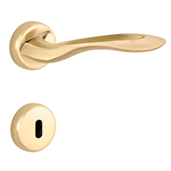 Fechadura Conceito Aero Interna 55mm Latão Acetinado Lockwell