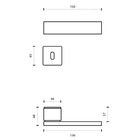 Fechadura Conceito Duda Banheiro 55mm Preto Texturizado Lockw