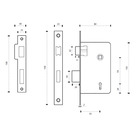Fechadura Conceito Duda Interna 55mm Preto Texturizado Lockwe