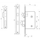 Fechadura Conceito Pieter Banheiro 55mm Latão Polido Dourado