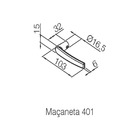 Fechadura Concept Interna 40mm Roseta Cromado Rr1 401-40ci Ra