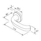 Fechadura Contemporânea Cromado Premium Externo