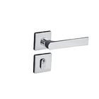 Fechadura com Roseta Cromada para Porta de Entrada 40mm Simples Concept Pado