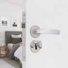 Fechadura com Roseta Cromada para Porta Interna 40mm Simples Concept Pado