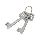 Fechadura com Roseta Cromada para Porta Interna 55mm Simples Ascot Pado