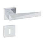 Fechadura com Roseta Cromada para Porta Interna 55mm Simples Ascot Pado