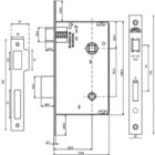 Fechadura Dama Banheiro Espelho 55mm Cromado 5026901/55-z Zc
