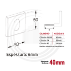 Fechadura De Banheiro Roseta Embutir Para Porta