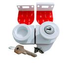 Fechadura De De Sacada Vidro 10 Mm Branco