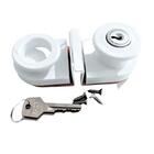 Fechadura De De Sacada Vidro 8 Mm Branco