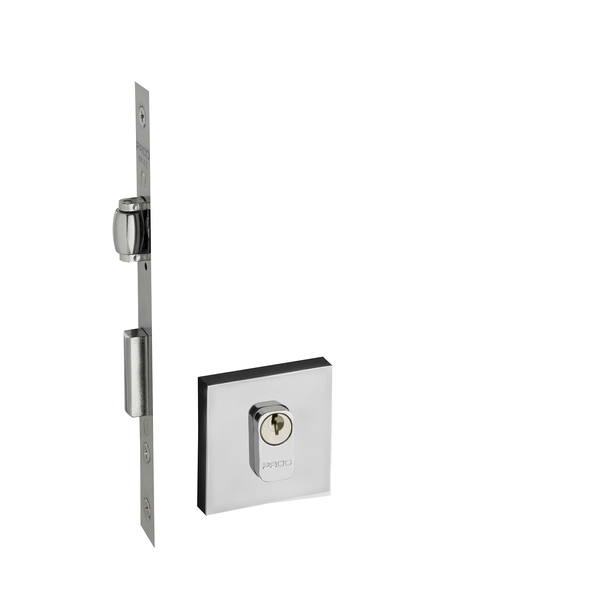 Fechadura para Portas de Entrada 40mm Cromado Rolete Pado