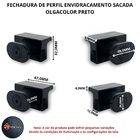 Fechadura De Perfil Envidracamento Sacada Olgacolor Preto