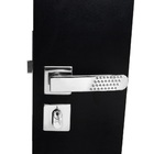 Fechadura De Porta 803/21 Quadrada Cromada Externa Interna