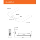 Fechadura De Porta 803/27 Quadrada Cromada Externa Interna