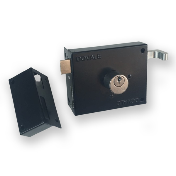 Fechadura De Portão Dovale Sobrepor 43149 Yale Preta