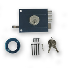 Fechadura De Portao Stam 701/100 Yale  3pinos Preta Sobrepor