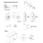 Fechadura De Pressão Para Porta De Correr 19 X 32mm Hardt