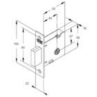 Fechadura De Segurança Trava Auxiliar 1004 Tetra Chave Roseta