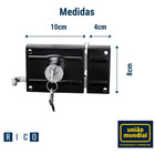 Fechadura De Sobrepor Portão 100mm