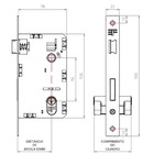 Fechadura Design Externa Espelho Grazia 55mm Cromado 813e8175