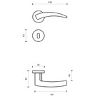 Fechadura Design Flexa Banheiro 55mm Latão Polido Dourado Loc