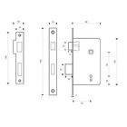 Fechadura Design Unique Interna 55mm Cobre Lockwell