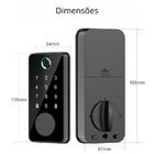 Fechadura Digital Biométrica Beluni Pivotante Sense Black Ty