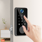 Fechadura Digital Biométrica Beluni Pivotante Sense Black Ty