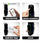 Fechadura Digital Biométrica Eletrônica Inteligente Automatiz