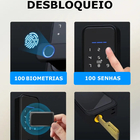 Fechadura Digital Biométrica Eletrônica Touch Miami Smart Pri