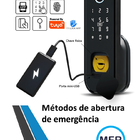 Fechadura Digital Biométrica Wifi S812 De Sobrepor
