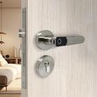 Fechadura Digital C/ Biometria De Embutir Sl135 Prata Papaiz