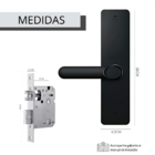 Fechadura Digital De Embutir Taschibra Tfcs01 Preto Fosco