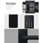 Fechadura Digital De Embutir Taschibra Tfcs01 Preto Fosco