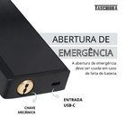 Fechadura Digital De Embutir Taschibra Tfee02 Biométrica Pret