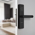 Fechadura Digital Elsys Biometria, Chave e Senha ESF-DE5100I Preta Embutir