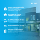 Fechadura Eletrônica Digital Elsys com Biometria, Chave e Senha e Wi-Fi ESF-DE4000B Embutir para Porta de Giro