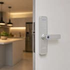 Fechadura Digital Elsys Clssica Wi-Fi Prata de Embutir com Biometria Chave e Senha