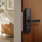 Fechadura Digital Elsys Clssica Wi-Fi Preta de Embutir com Biometria Chave e Senha