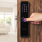 Fechadura Digital Elsys Embutir para Porta Pivotante DE-4000B Biometria Senha Chave Wi-Fi