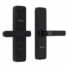 Fechadura Digital Elsys Embutir para Porta de Madeira ESF-DE4000B Biometria Senha Chave Wi-Fi