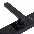 Fechadura Digital Elsys Embutir para Porta de Madeira ESF-DE4000B Biometria Senha Chave Wi-Fi