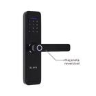 Fechadura Digital Elsys Embutir para Porta de Madeira ESF-DE4000B Biometria Senha Chave Wi-Fi