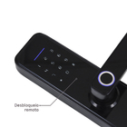 Fechadura Digital Elsys Embutir para Porta de Madeira ESF-DE4000B Biometria Senha Chave Wi-Fi