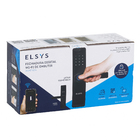 Fechadura Digital Elsys Embutir para Porta de Madeira ESF-DE4000B Biometria Senha Chave Wi-Fi