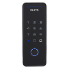 Fechadura Digital Elsys Senha e TAG Tecno Preta Sobrepor