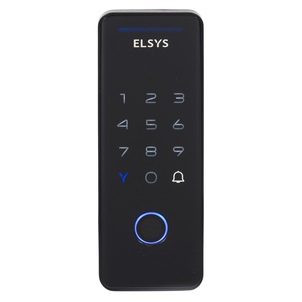 Fechadura Digital Elsys Senha e TAG Tecno Preta Sobrepor