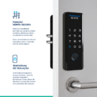 Fechadura Digital Elsys Senha e TAG Tecno ESF-DS4100V Preta Sobrepor